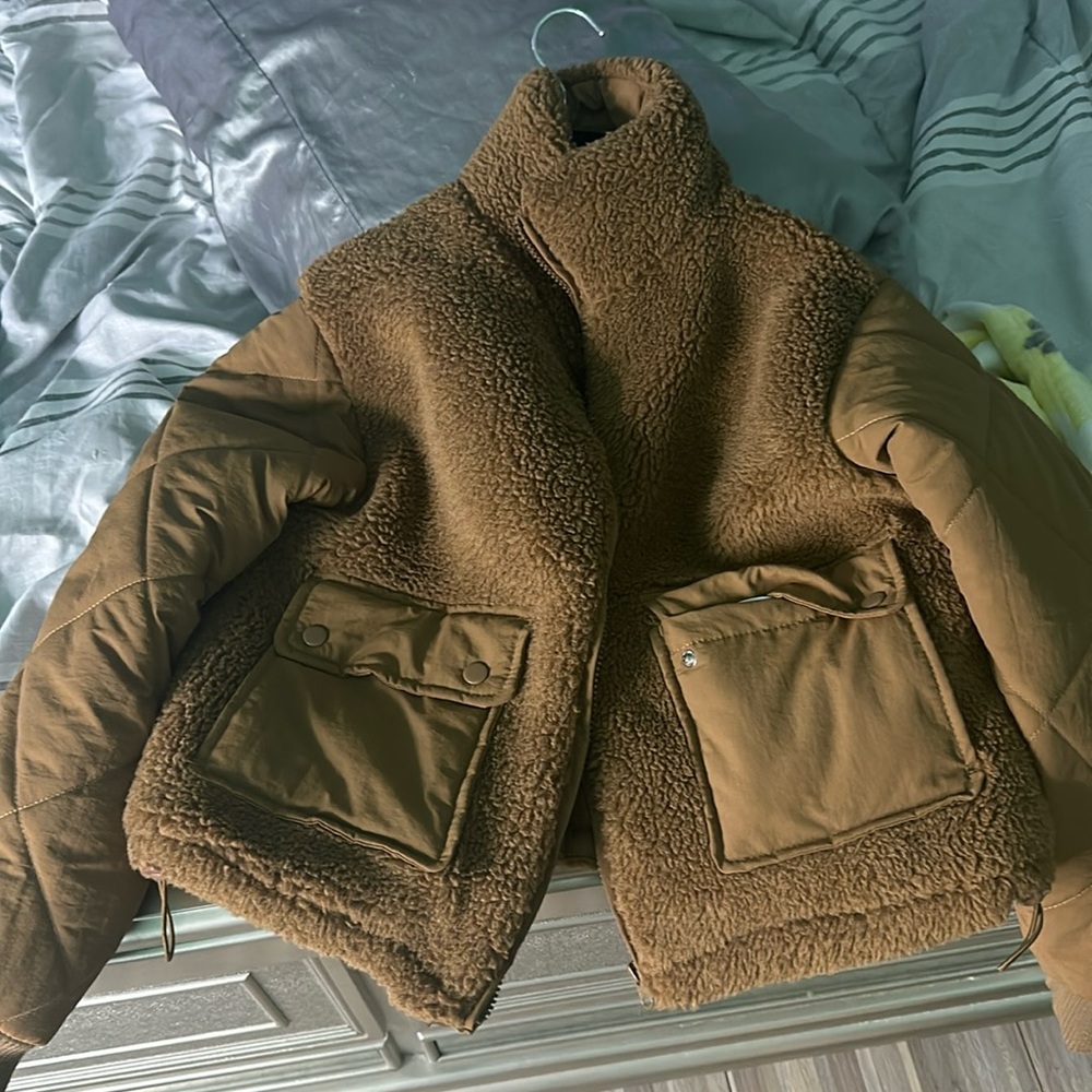 Fluffy teddy coat